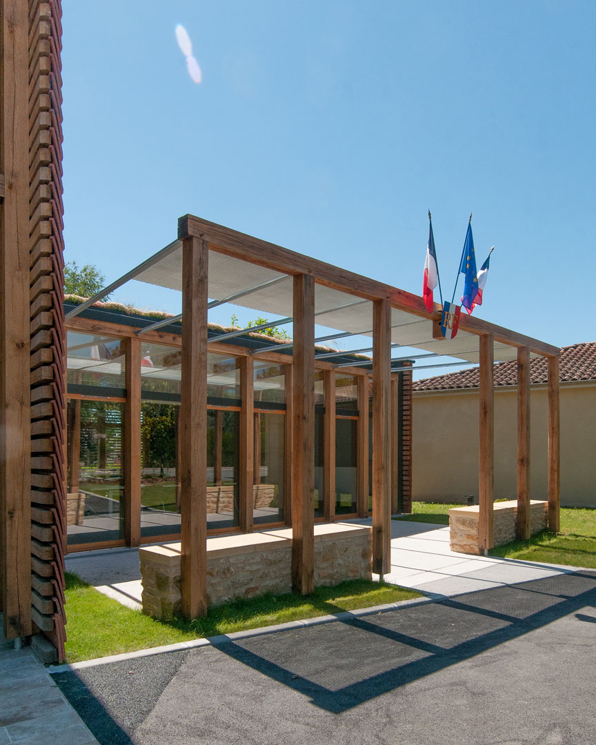 atelier Coq agence architecture architecte Sarlat Dordogne réalisation institution Mairie de Castels 2016 castels 15 prt