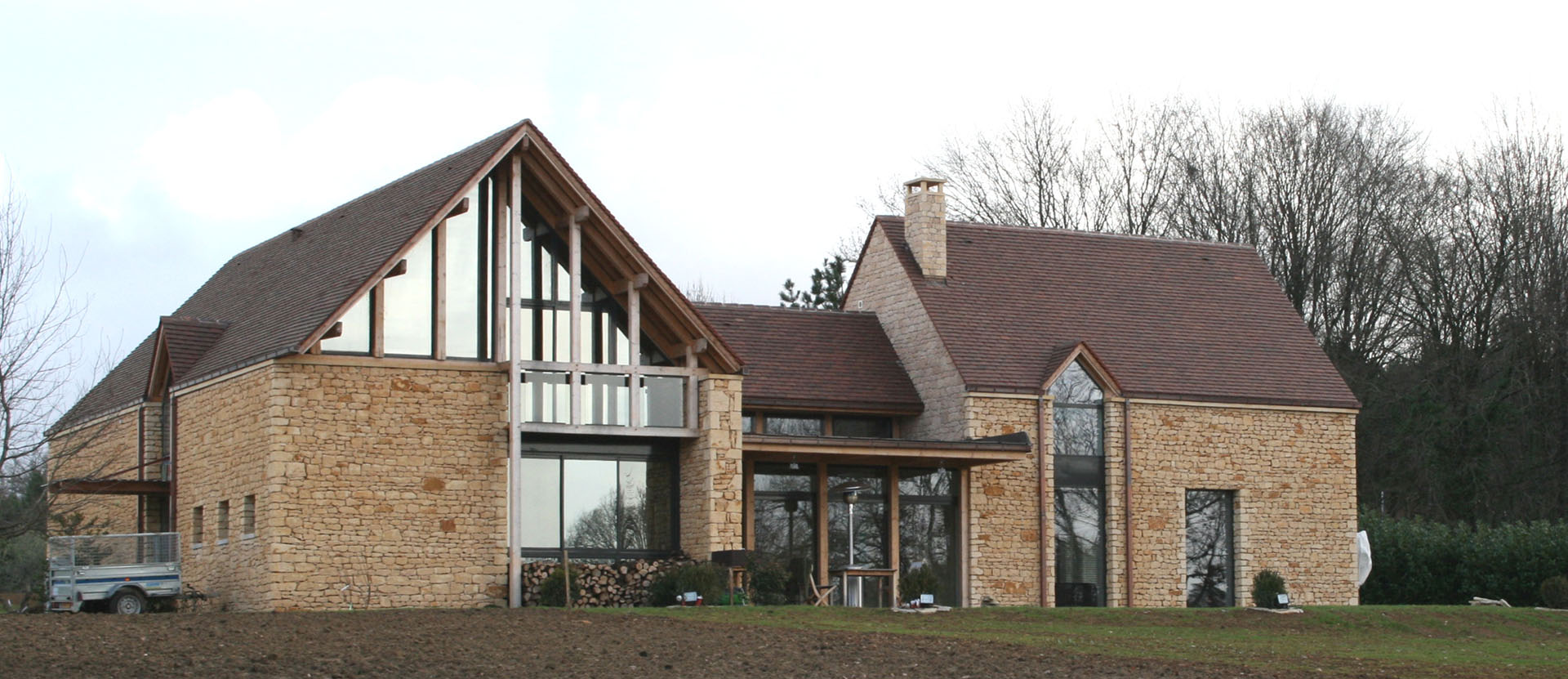 atelier Coq agence architecture architecte Sarlat Dordogne réalisation maisons neuves rénovations Maison DJ 2007 1 psg